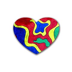 Abstract Drink Coasters 4 Pack (heart)  by Siebenhuehner