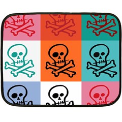 Skull Mini Fleece Blanket (two Sided) by Siebenhuehner