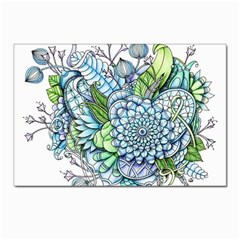 Peaceful Flower Garden 2 Postcard 4 x 6  (10 Pack) by Zandiepants