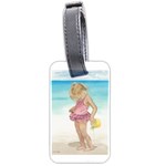 Beach Play Sm Luggage Tag (Two Sides) Back