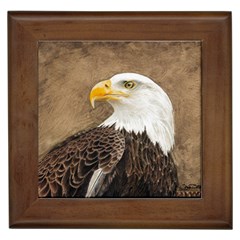 Eagle Framed Ceramic Tile by TonyaButcher