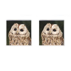 Tawny Owl Cufflinks (square) by TonyaButcher
