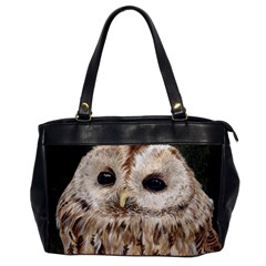 Tawny Owl Oversize Office Handbag (one Side) by TonyaButcher