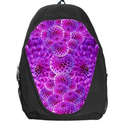 Purple Dahlias Backpack Bag by FunWithFibro