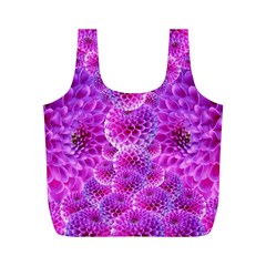 Purple Dahlias Reusable Bag (m) by FunWithFibro