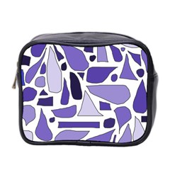 Silly Purples Mini Travel Toiletry Bag (two Sides) by FunWithFibro