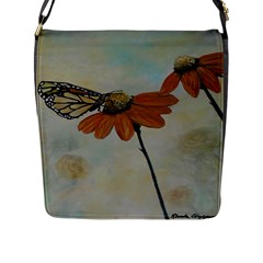 Monarch Flap Closure Messenger Bag (large) by rokinronda
