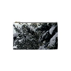Snowy Trees Cosmetic Bag (small) by DmitrysTravels