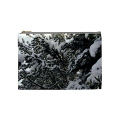 Snowy Trees Cosmetic Bag (medium) by DmitrysTravels