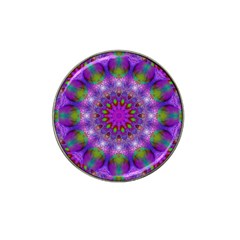 Rainbow At Dusk, Abstract Star Of Light Golf Ball Marker (for Hat Clip) by DianeClancy