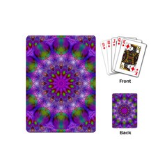 Rainbow At Dusk, Abstract Star Of Light Playing Cards (mini) by DianeClancy