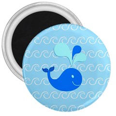 Playing In The Waves 3  Button Magnet by StuffOrSomething