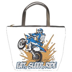 Eat Sleep Ride Motocross Bucket Bag by MegaSportsFan