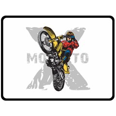 Moto X Wheelie Fleece Blanket (extra Large) by MegaSportsFan