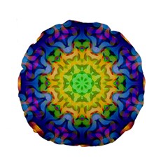 Psychedelic Abstract 15  Premium Round Cushion 