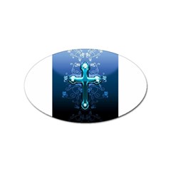 Glossy Blue Cross Live Wp 1 2 S 307x512 Sticker 100 Pack (oval) by ukbanter