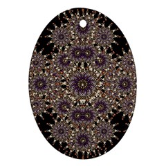 Luxury Ornament Refined Artwork Oval Ornament (two Sides) by dflcprints