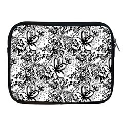  Flower Lace Apple Ipad Zippered Sleeve by rokinronda