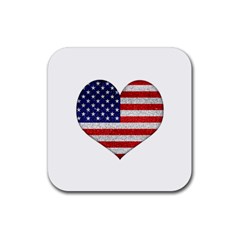 Grunge Heart Shape G8 Flags Drink Coasters 4 Pack (square) by dflcprints