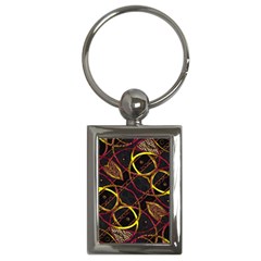 Luxury Futuristic Ornament Key Chain (rectangle) by dflcprints