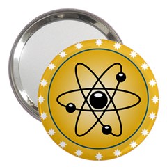 Atom Symbol 3  Handbag Mirror by StuffOrSomething