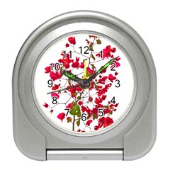 Red Petals Desk Alarm Clock by dflcprints