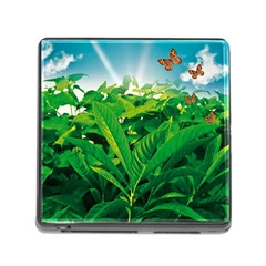 Nature Day Memory Card Reader With Storage (square) by dflcprints