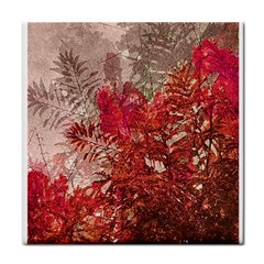Decorative Flowers Collage Face Towel by dflcprints