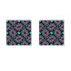 Floral Arabesque Pattern Cufflinks (square) by dflcprints