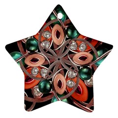 Luxury Ornate Artwork Star Ornament by dflcprints