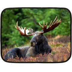 Majestic Moose Mini Fleece Blanket (two Sided) by StuffOrSomething