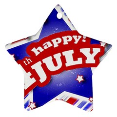 4th Of July Celebration Design Star Ornament by dflcprints