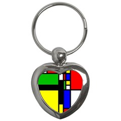 Abstrakt Key Chain (heart) by Siebenhuehner