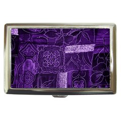 Pretty Purple Patchwork Cigarette Money Case by FunWithFibro