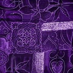 Pretty Purple Patchwork Canvas 16  X 16  (unframed) by FunWithFibro
