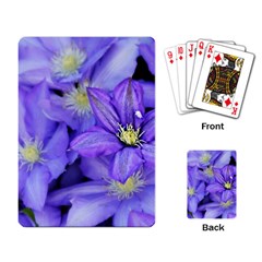 Purple Wildflowers For Fms Playing Cards Single Design by FunWithFibro