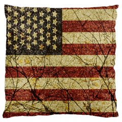 Vinatge American Roots Large Cushion Case (single Sided)  by dflcprints