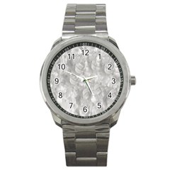 Abstract In Silver Sport Metal Watch by StuffOrSomething