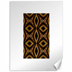 Tribal Diamonds Pattern Brown Colors Abstract Design Canvas 36  X 48  (unframed) by dflcprints