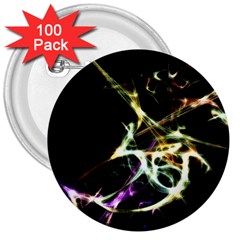 Futuristic Abstract Dance Shapes Artwork 3  Button (100 Pack) by dflcprints