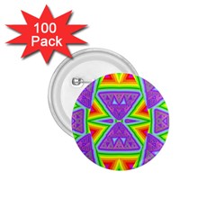 Trippy Rainbow Triangles 1 75  Button (100 Pack) by SaraThePixelPixie