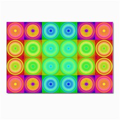 Rainbow Circles Postcards 5  X 7  (10 Pack) by SaraThePixelPixie