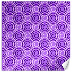 Purple And White Swirls Background Canvas 20  X 20  (unframed)