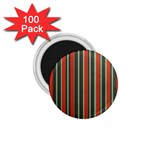 Festive Stripe 1.75  Button Magnet (100 pack)