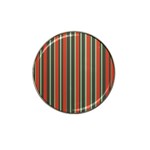 Festive Stripe Golf Ball Marker 4 Pack (for Hat Clip)