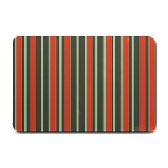 Festive Stripe Small Door Mat by Colorfulart23