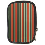 Festive Stripe Compact Camera Leather Case