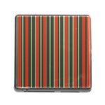 Festive Stripe Memory Card Reader with Storage (Square)