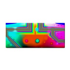 Crossroads Of Awakening, Abstract Rainbow Doorway  Hand Towel by DianeClancy