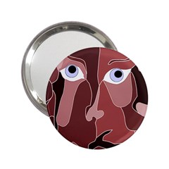 Abstract God Lilac Handbag Mirror (2 25 ) by AlfredFoxArt